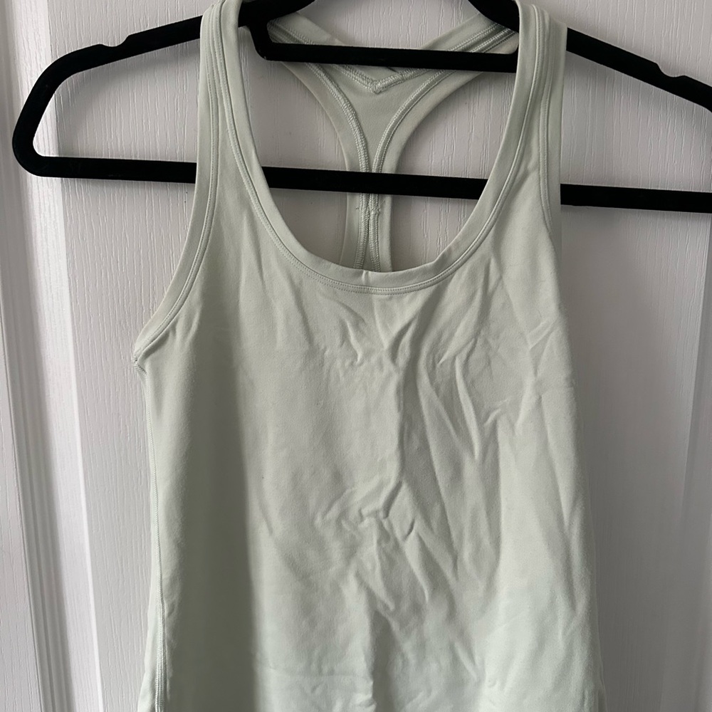 Lululemon Cool Racerback Tank Top *Nulu - Light Mint Green - Size 0 - Picture 2 of 4